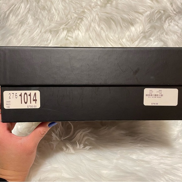 Gucci Red Matelassé Leather GG Marmont Pilar Platform Espadrille Flats size 40 - Picture 8 of 9